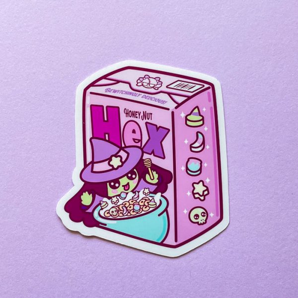 Honey Nut HEX witchy cereal sticker
