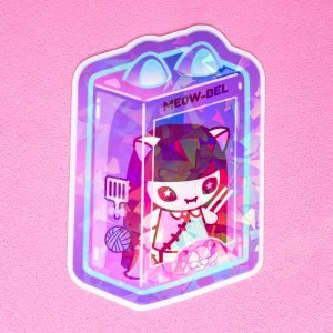 Doll Box Meow-Bel Holographic Sticker