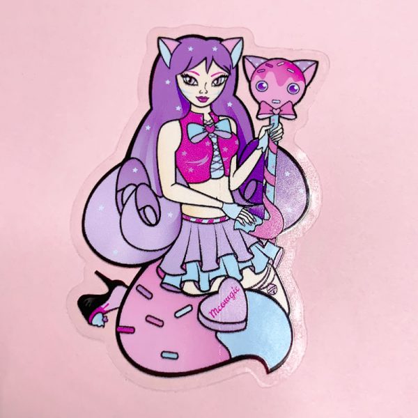 Kitty Clear Sticker